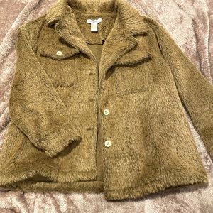 Fuzzy brown jacket
